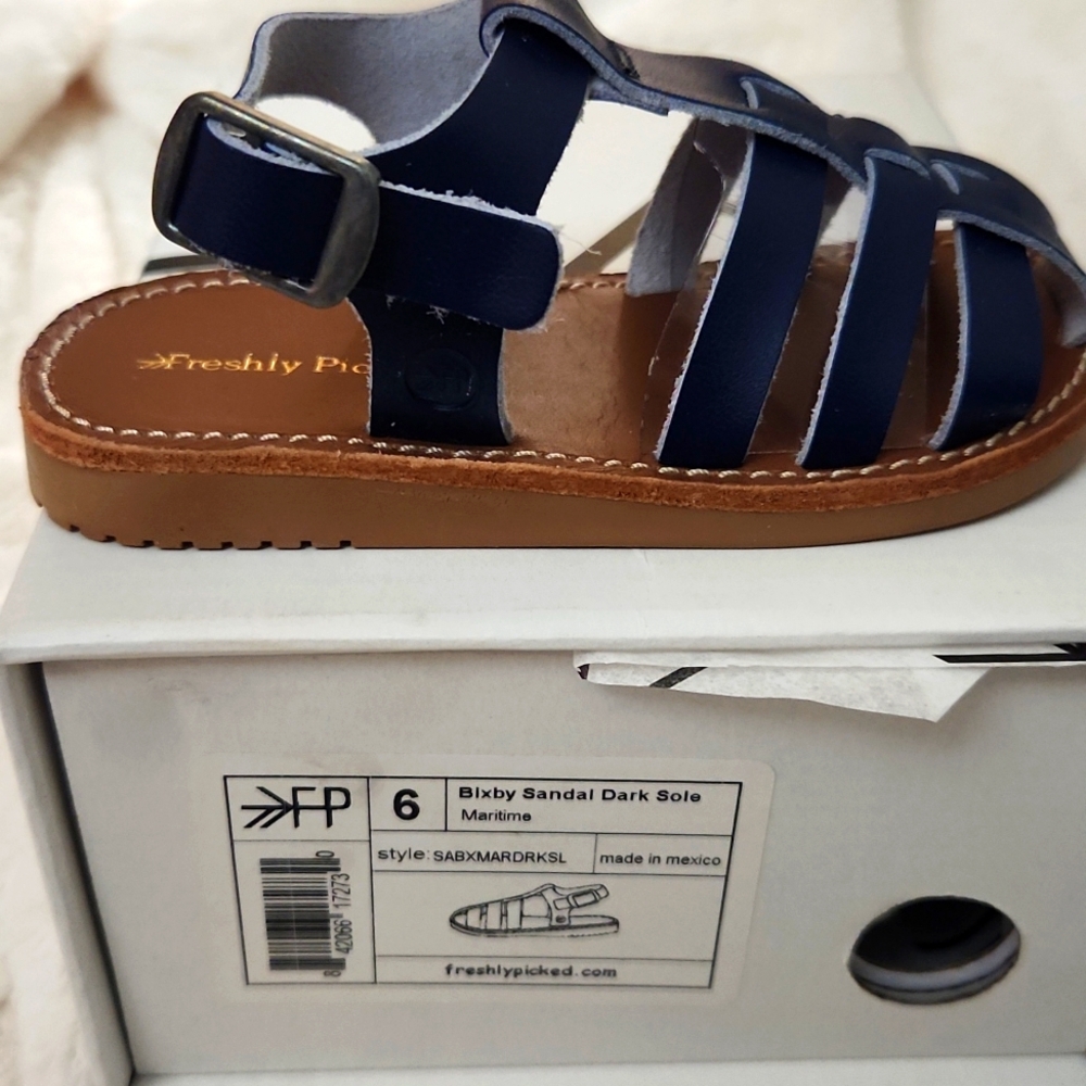 Freshly Picked Bixby Sandal Maritime Size 6